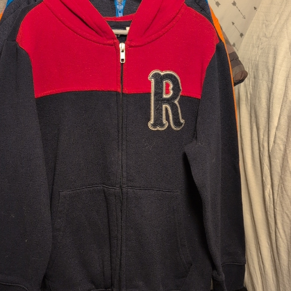 Route 66 Kids Hoodie in Red and Black